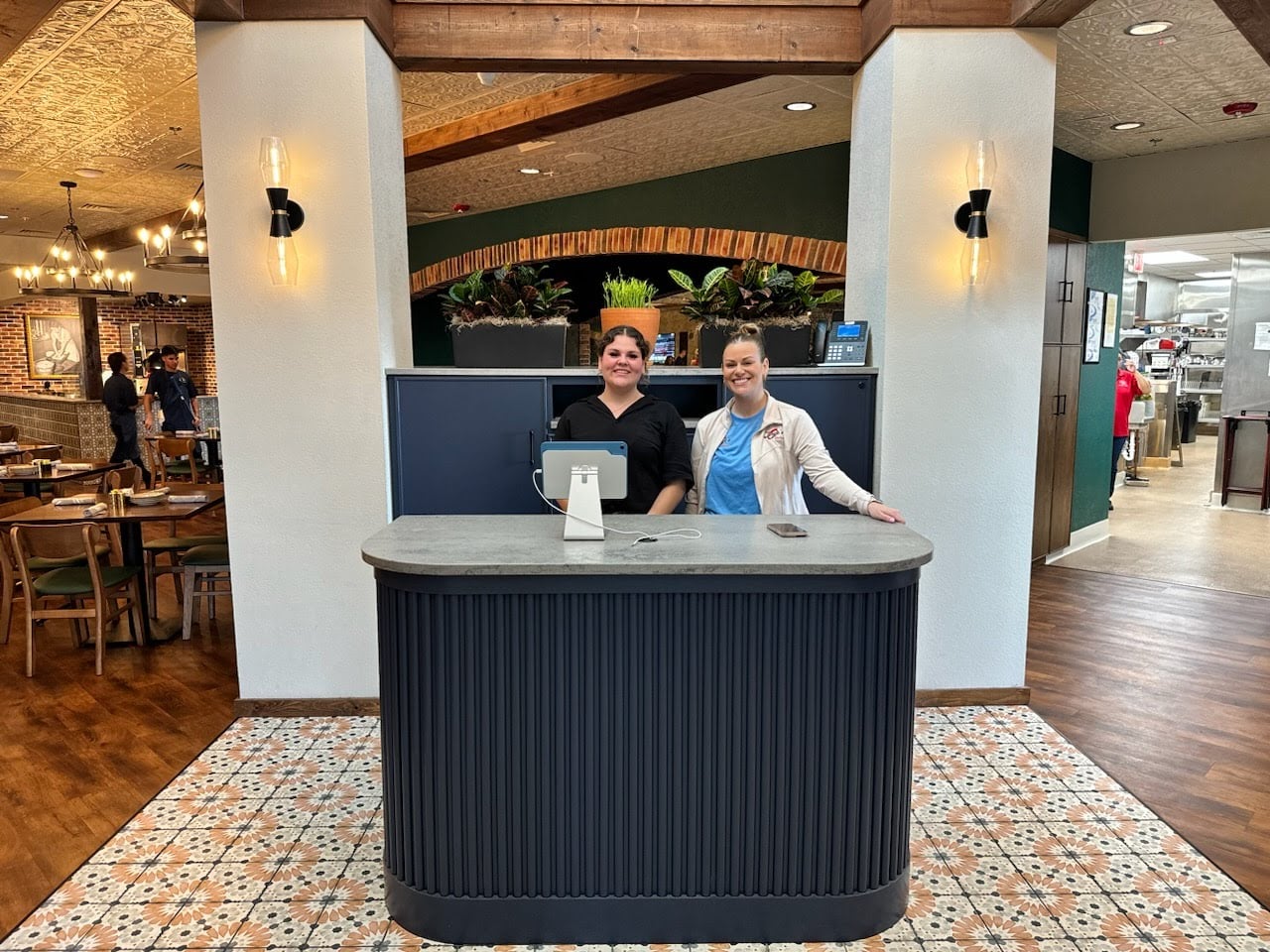 Hostest Stand at Jeorge's Cantina